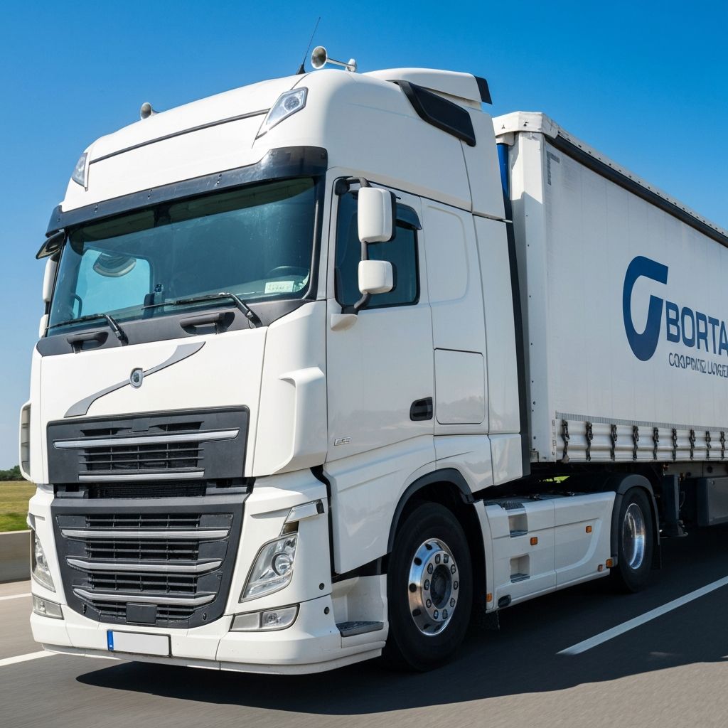 Modern freight truck for vehicle transport